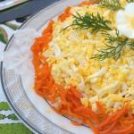 Вкусные и простые салаты с корейской морковью – сочетание азиатской и русской кухни